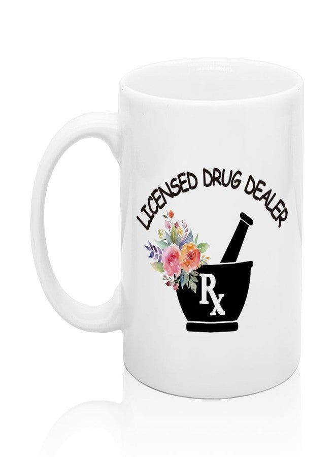 XQLZY Licensed Drug Distributor Coffee Mug, Pharmacist Coffee Cup, PharmD Graduation Mug, Pharmacist Gift for Women, Pharmacy Tech Gifts, Pharmacist Gift for Women, Gifts Ideas for Pharmacist Tech - Image 1