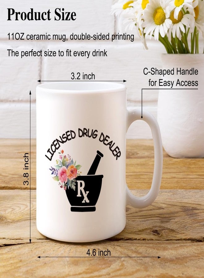 XQLZY Licensed Drug Distributor Coffee Mug, Pharmacist Coffee Cup, PharmD Graduation Mug, Pharmacist Gift for Women, Pharmacy Tech Gifts, Pharmacist Gift for Women, Gifts Ideas for Pharmacist Tech - Image 2