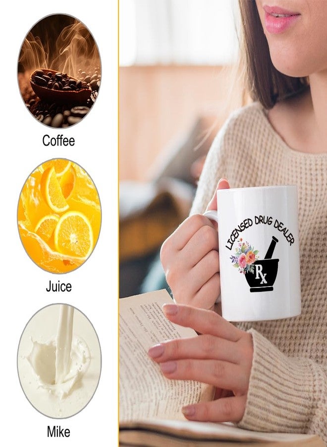 XQLZY Licensed Drug Distributor Coffee Mug, Pharmacist Coffee Cup, PharmD Graduation Mug, Pharmacist Gift for Women, Pharmacy Tech Gifts, Pharmacist Gift for Women, Gifts Ideas for Pharmacist Tech - Image 3