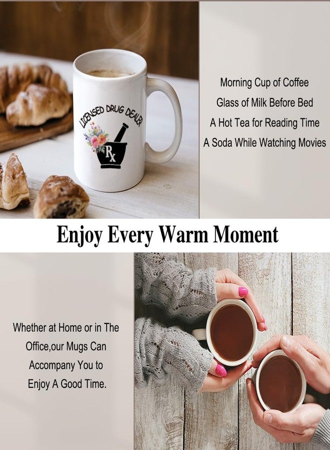 XQLZY Licensed Drug Distributor Coffee Mug, Pharmacist Coffee Cup, PharmD Graduation Mug, Pharmacist Gift for Women, Pharmacy Tech Gifts, Pharmacist Gift for Women, Gifts Ideas for Pharmacist Tech - Image 4