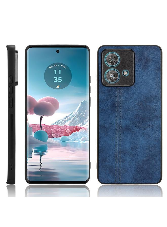 اس-توب جراب لهاتف موتورولا إيدج 40 نيو 5G، غطاء خلفي بخياطة بنمط بقرة - Image 1