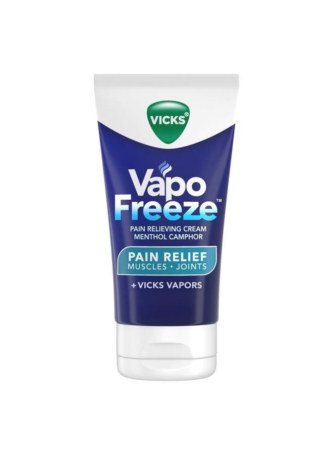 Vicks كريم فابو فريز المنثول لتخفيف الألم 3 أونصات، لآلام العضلات والمفاصل المرتبطة بالتهاب المفاصل، آلام الظهر البسيطة، التواءات، كدمات، بخار فيكس، تركيبة متغلغلة - Image 1