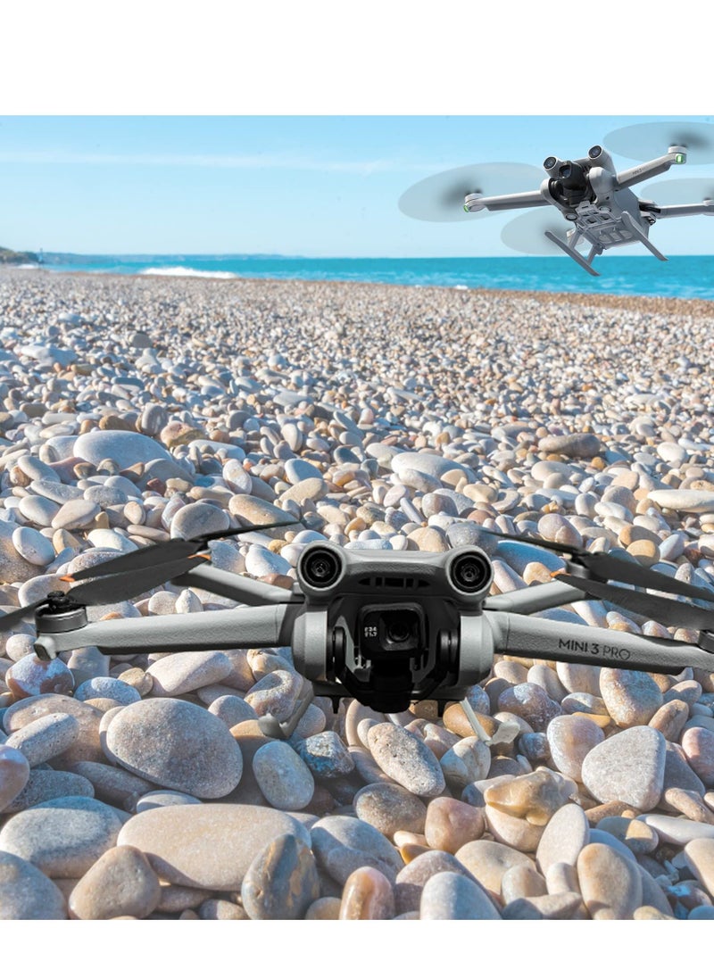 SYOSI - Suitable for DJI Mini 3 Pro Landing Gear Foldable Height Extension Legs Drop and Scratch Resistant and Protection Drone Accessories Tripod Head Drop Cushion Training Frame - Image 1