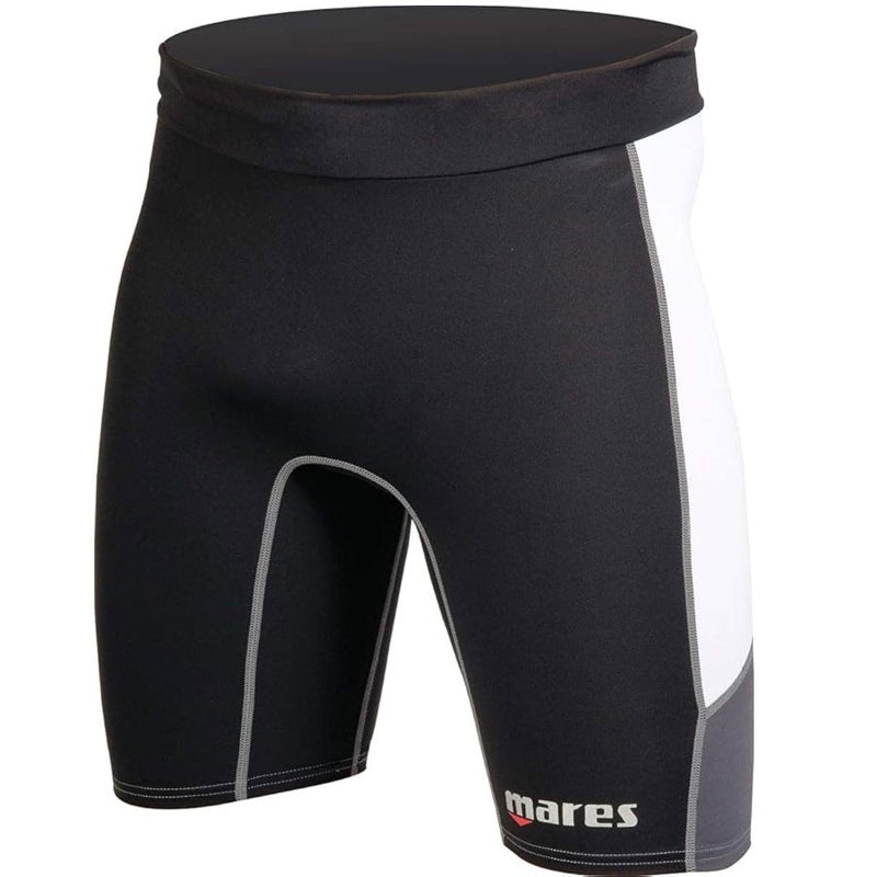 Mares Men's Trilastic Rash Guards Shorts - Durable Lightweight Quick-Drying UPF 50+ Sun Protection Water Sports Swimsuit Bottoms, Black/White, Small - Image 3