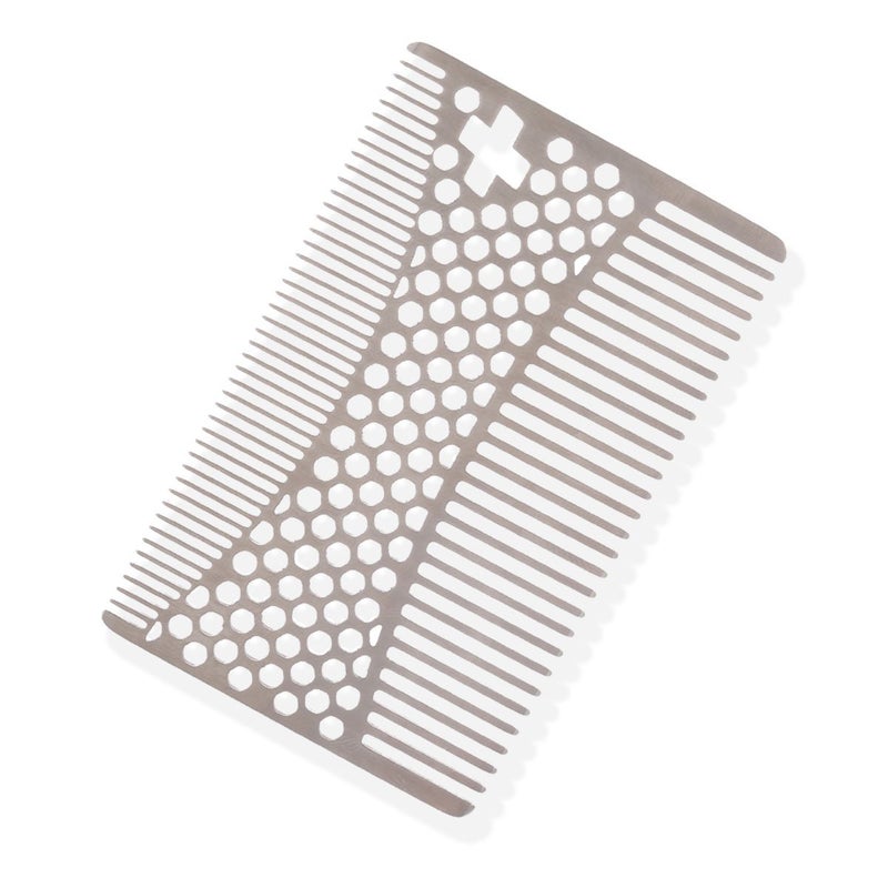 SHARPSWISS Credit Card Wallet Hair CombPocket Mini Beard Comb Keep Beard and Hair Neat and Clean