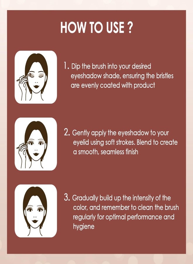 جلام 21 فرشاة ظلال العيون Glam21 Lord Of The Brushes | شعيرات فائقة النعومة لمزج مثالي | لمسة نهائية طبيعية بتقنية البخاخة | متينة وتدوم طويلاً | مقبض سهل التحكم - Image 5