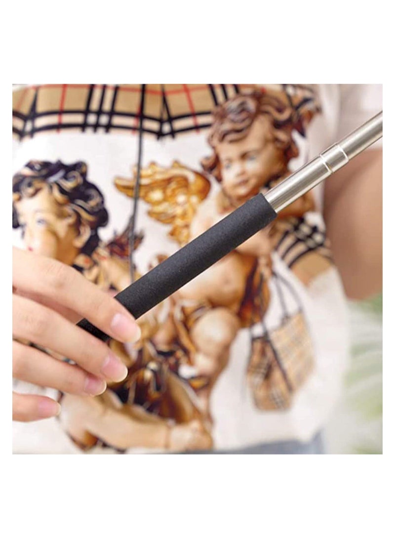 Captaintech Telescopic Pointer Stick with Hand Lanyard, Teacher Pointer for Classroom Presentation Pointers for Teachers Hand Pointer Extendable Pointer Stick Retractable Pointer Pen Whiteboard Pointer - Image 4