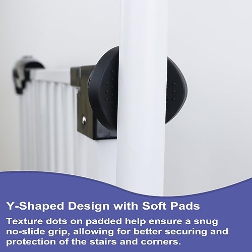 GRENFU Baby Gate Banister Adapter Kit (2 Pack) Universal Hardware for Pressure Mounted Dog Gate for Stairs Banister to Wall Baby Gate Hardware Stair Gate, Black - Image 3