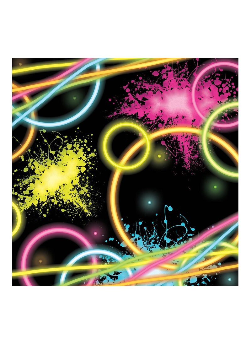 CREATIVE CONVERTING Creative Converting 16Count Paper Beverage Napkins Glow Party 