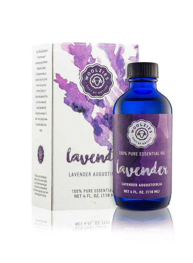Woolzies Lavender Essential Oil - Aromatherapy Essential Oils For Diffuser And Topical Use | 100% Pure Therapeutic Grade Lavendar | 4 Fl Oz - Image 1