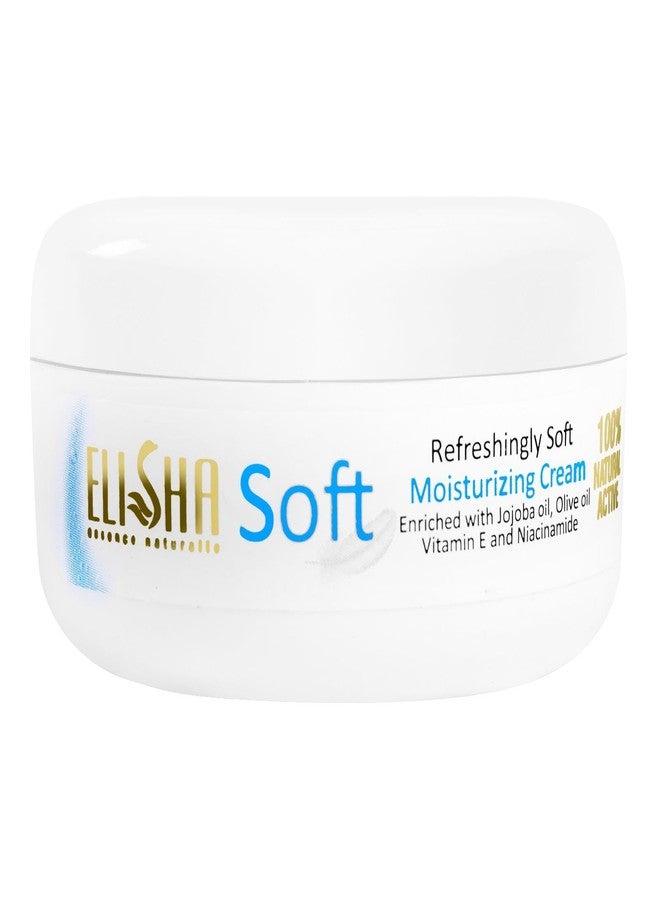 Elisha Soft Moisturizing Cream - Hydrating & Nourishing Cream for All Skin Types Enriched with Jojoba & Olive Oil Vitamin E & Niacinamide for Smooth, Radiant Skin (50ml) - Image 5