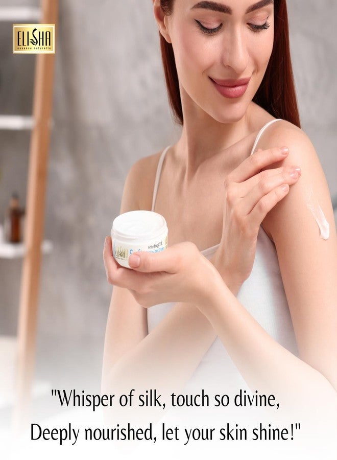 Elisha Soft Moisturizing Cream - Hydrating & Nourishing Cream for All Skin Types Enriched with Jojoba & Olive Oil Vitamin E & Niacinamide for Smooth, Radiant Skin (50ml) - Image 3
