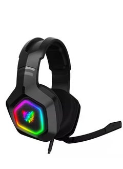 Generic Gaming Headset with Microphone, Noise Canceling Over Ear Headphones with 3D Surround Sound Stereo, Soft Earmuff & RGB LED Light for Computer, Laptop, Mac, Nintendo, Gamer (Black)  - Image 3