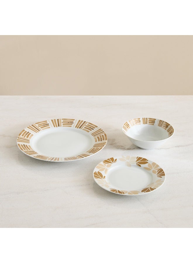 Home Box Atlanta 12-Piece Porcelain Dinner Set - Serves 4 - Image 4