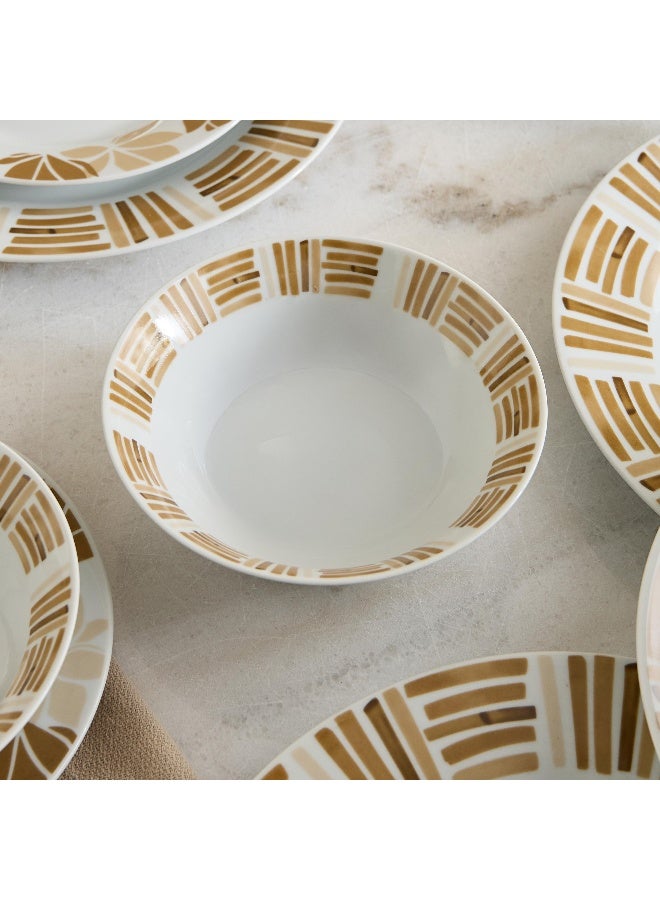 Home Box Atlanta 12-Piece Porcelain Dinner Set - Serves 4 - Image 2