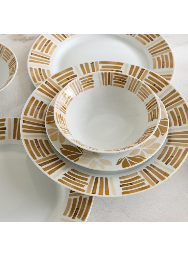 Home Box Atlanta 12-Piece Porcelain Dinner Set - Serves 4 - Image 3