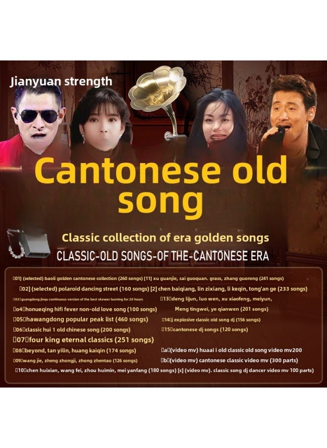 Classic Cantonese Car USB Flash Drive 708090 Song Nostalgic Polygram Golden Songs Lossless High-Quality Car USB Music-Color:High-end Super Product-Capacity:Large Capacity 64g [cantonese/polygram]  - Image 4