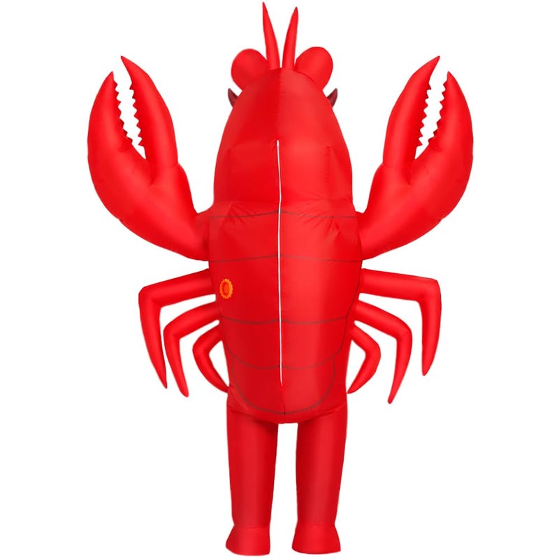 KOOY Inflatable Lobster Costume Adult, Inflatable Costume For Adult, Blow Up Crawfish Costumes Women/Men for Funny Party, Lobster Dress, Onesie For Mardi Gras/Halloween - Image 5
