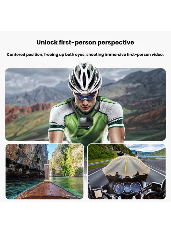 حر اليدين يو على شكل الرقبة جبل حامل الجلد ودية سيليكون بنقرة واحدة فتح تنوعا التوافق مثالية لتسجيل الفيديو مشاهدة الفيديو استخدام الجهاز حر اليدين - Image 2