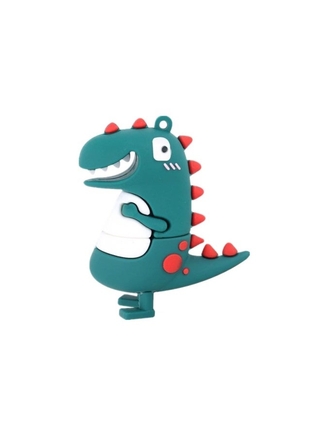 Generic Cartoon USB 16g Cute Creative Mini USB 32g Doll Gift USB Company Exhibition Bidding USB Wholesale-Color:Dinosaur Green-Capacity:32GB  - Image 1
