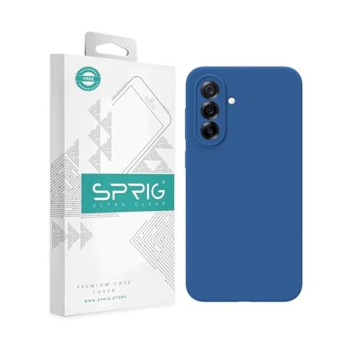 SPRIG Compatible with Samsung A36 5G Premium SilkTone Back Cover Drop Tested Shock Proof Mobile Case for Men, Women, Boys and Girls with Camera Protection (Navy Blue) - Image 1