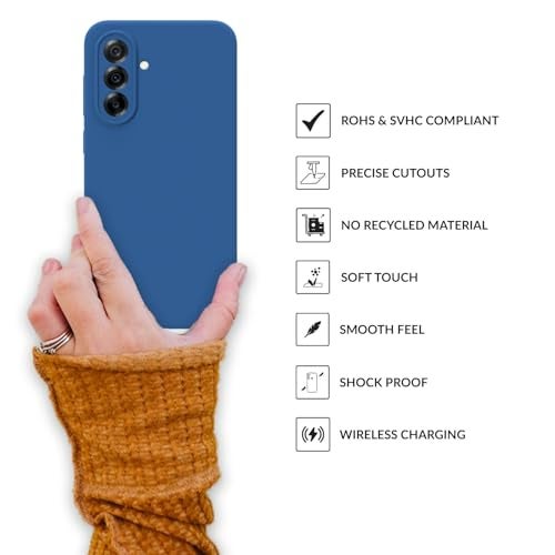 SPRIG Compatible with Samsung A36 5G Premium SilkTone Back Cover Drop Tested Shock Proof Mobile Case for Men, Women, Boys and Girls with Camera Protection (Navy Blue) - Image 4
