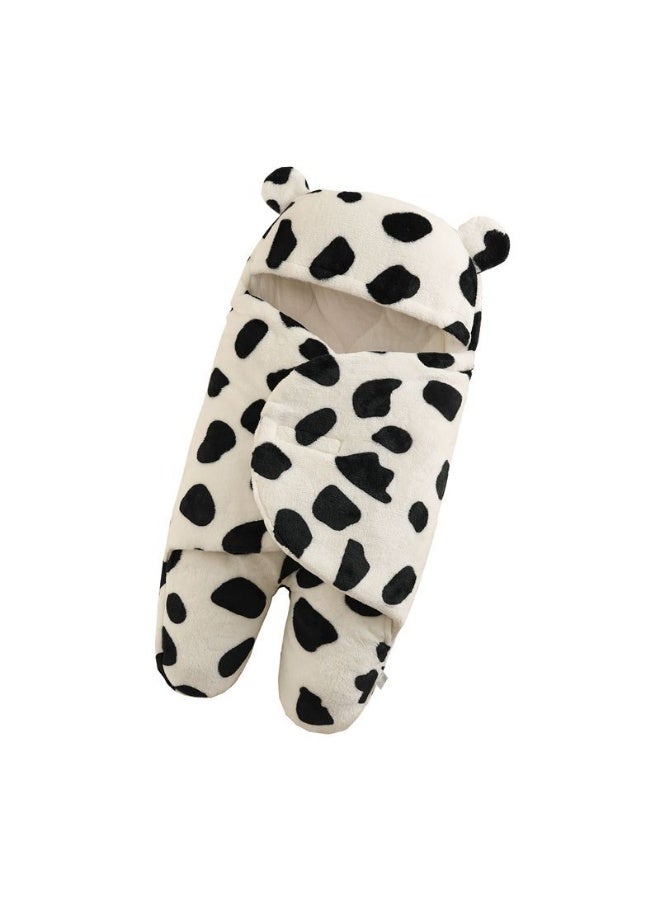 Baby Flannel Sleeping Bag with Split Legs, Thickened Anti-Kick Wearable Blanket for Newborns, Winter Swaddle Bag