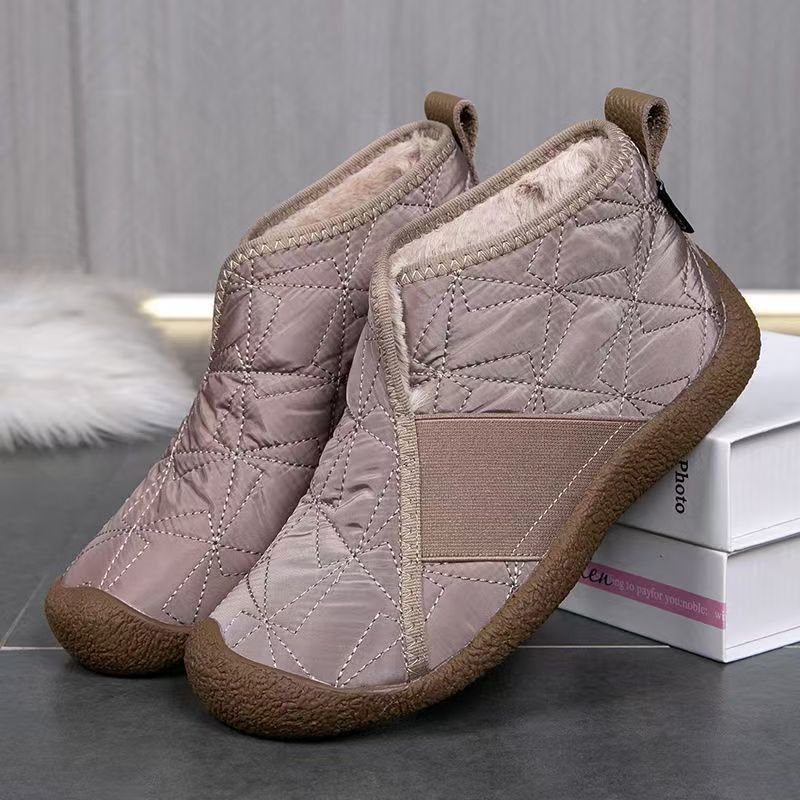 Women'S Shoes Winter New High-Top Cotton Shoes Soft Sole Non-Slip Mom'S Shoes Fleece-Lined Thickeneded Lightweight Casual Fashion Snow Boots - Image 1