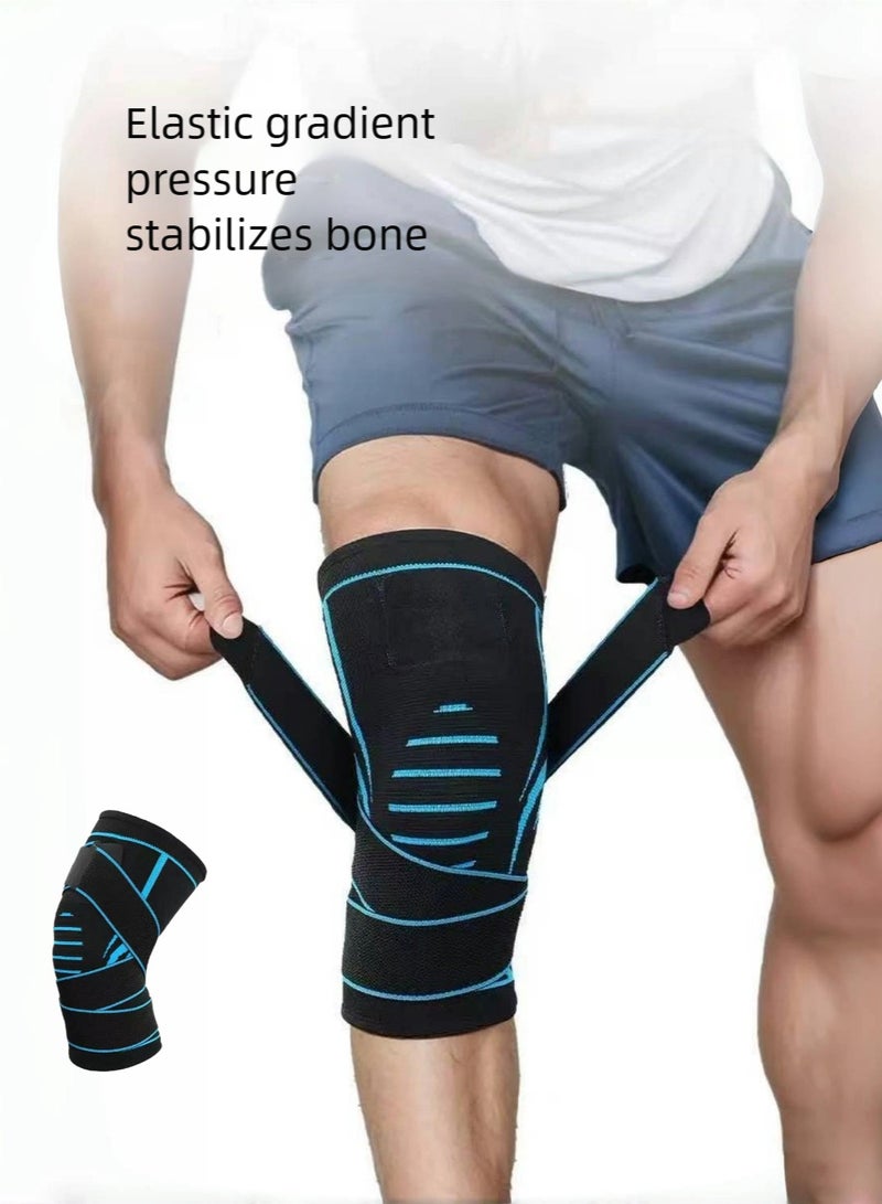 KELIO Breathable Compression Knee Brace Wrap - Adjustable Strap Sleeve for Men & Women | Supportive Knee Gear for Running, Basketball, Cycling & Fitness - Image 1