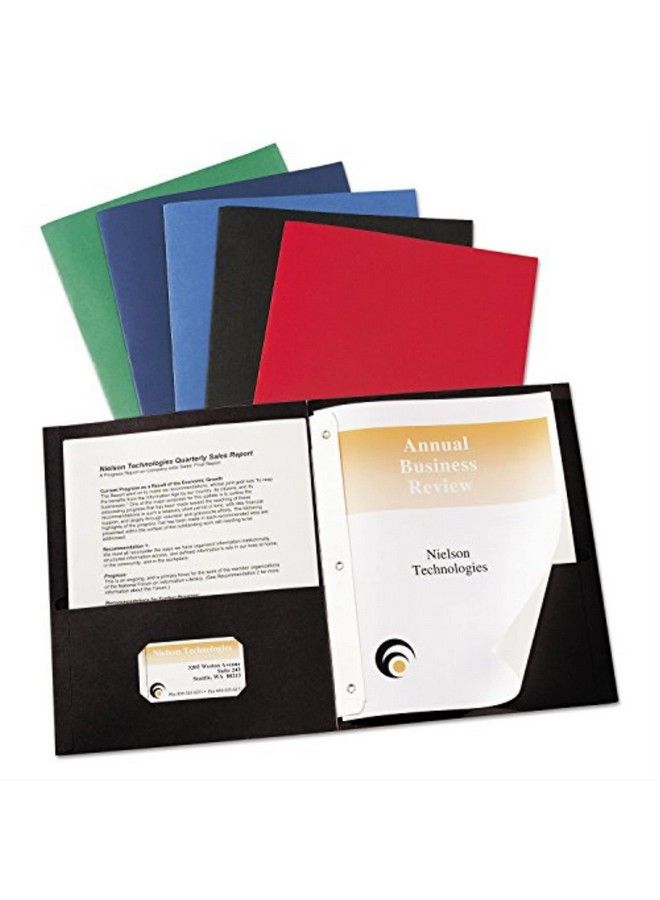 AVERY 47975 Twopocket Report Covers With Tang Fasteners 11 X 81 2 Dark Blue 25 Box - Image 4