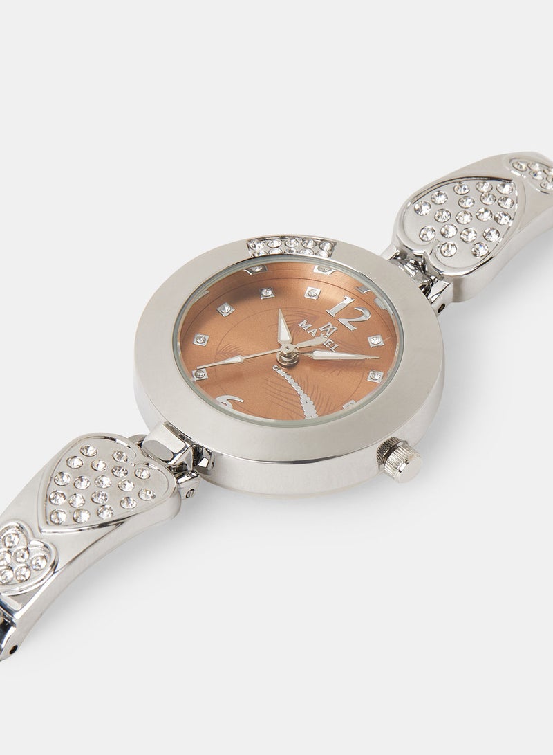 Maxel Women's Embellished Wrist Watch MX67 - Image 2