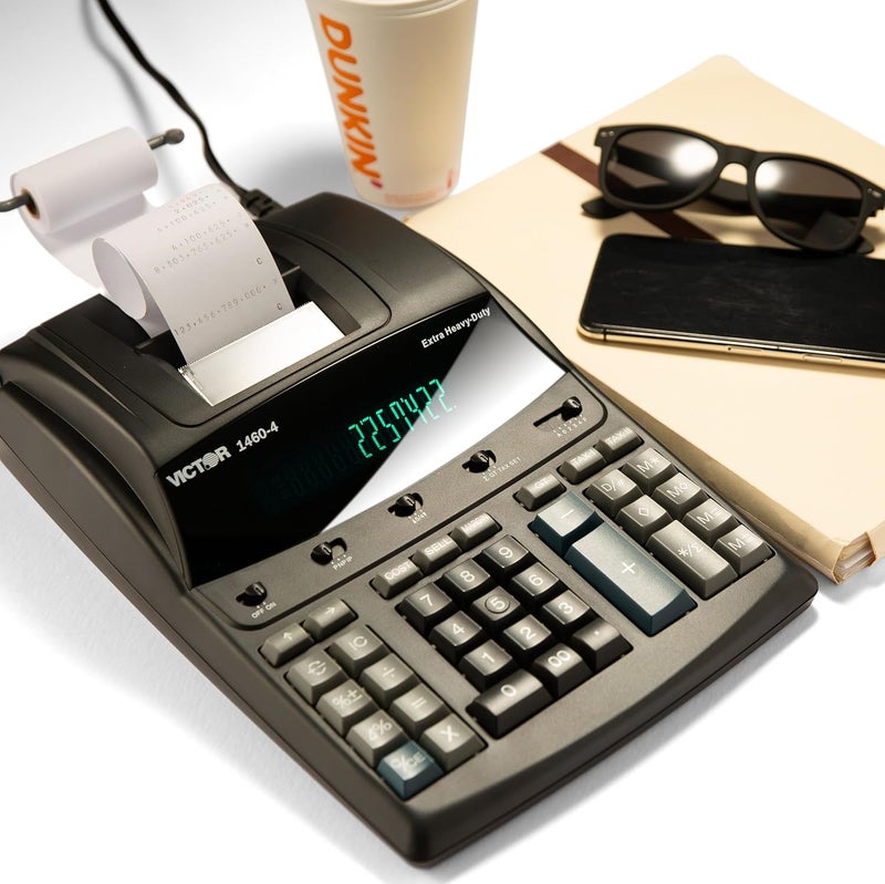Victor 1460-4 12 Digit Extra Heavy Duty Commercial Printing Calculator - Image 5
