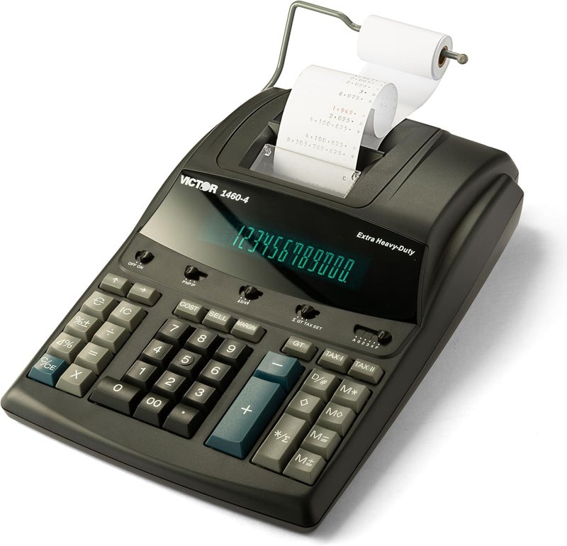 Victor 1460-4 12 Digit Extra Heavy Duty Commercial Printing Calculator - Image 1