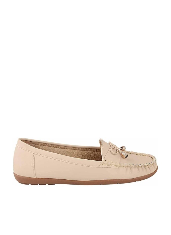 Shoetopia أحذية لوفرز كاجوال أنيقة للنساء من شوتوبيا | أحذية مسطحة مريحة سهلة الارتداء بتصميم فيونكة ونعل ناعم للاستخدام اليومي - Image 1