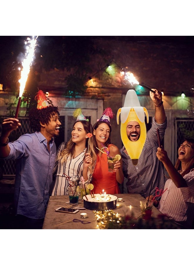 Warmtree - Warmtree Banana Hat Banana Hat Costume Cute Hat Banana Suit Novelty Plush Hat Banana Party Hat Dress Up Hat for Halloween Costume Cosplay Party - Image 1