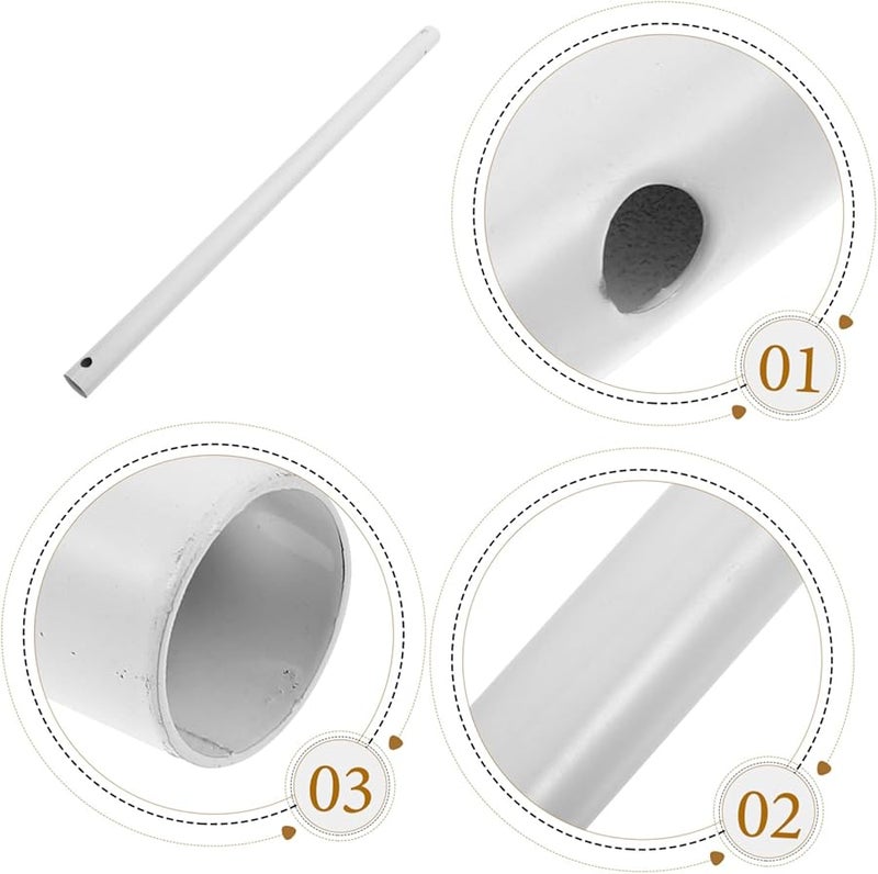 عمود تمديد مروحة السقف 12 بوصة تصميم أنيق سهولة التركيب ثبات - Image 3