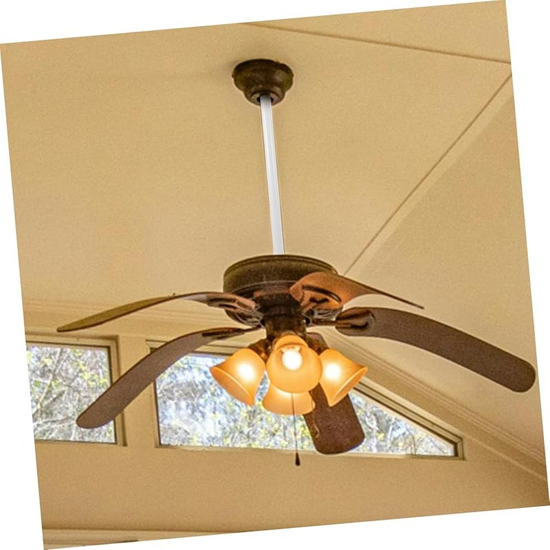 عمود تمديد مروحة السقف 12 بوصة تصميم أنيق سهولة التركيب ثبات - Image 5