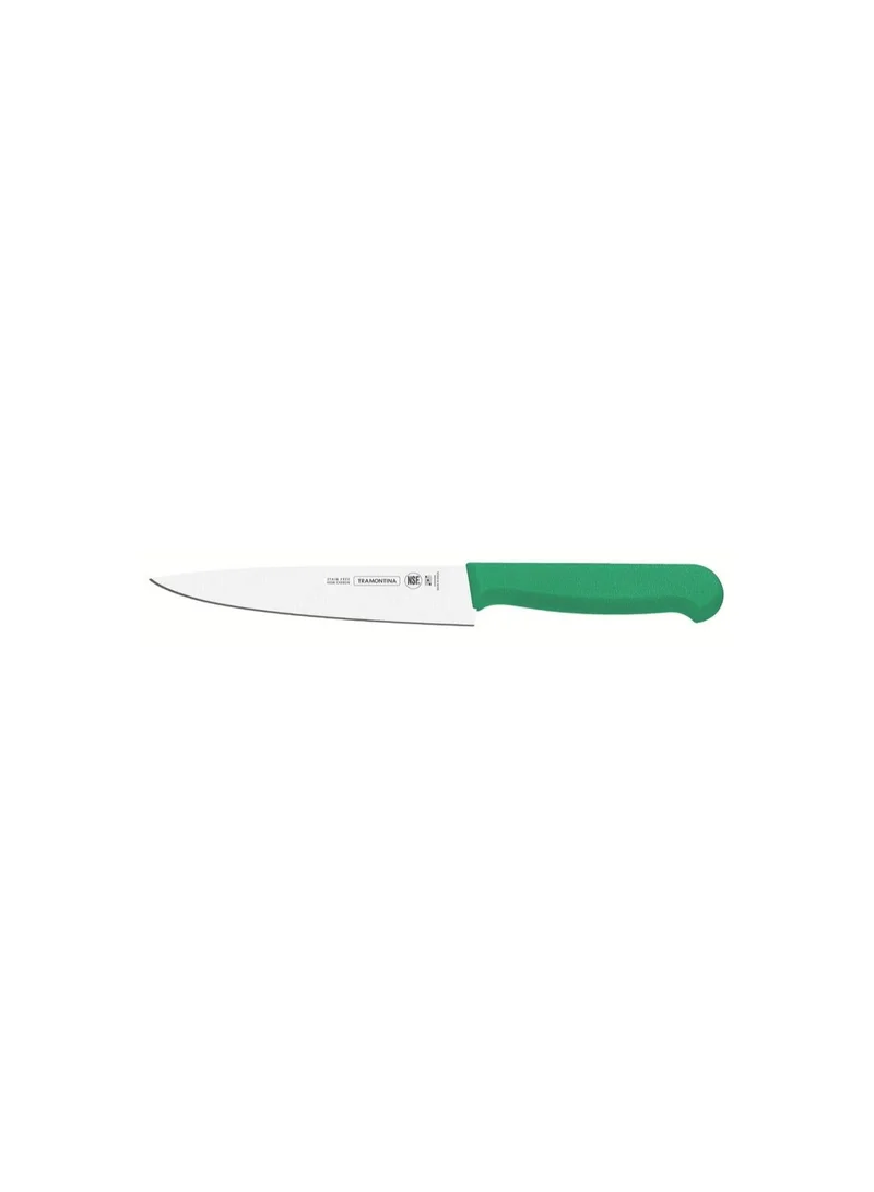 ترامونتينا Tramontina Professional 8 Inches Meat Knife with Stainless Steel Blade and Green Polypropylene Handle with Antimicrobial Protection