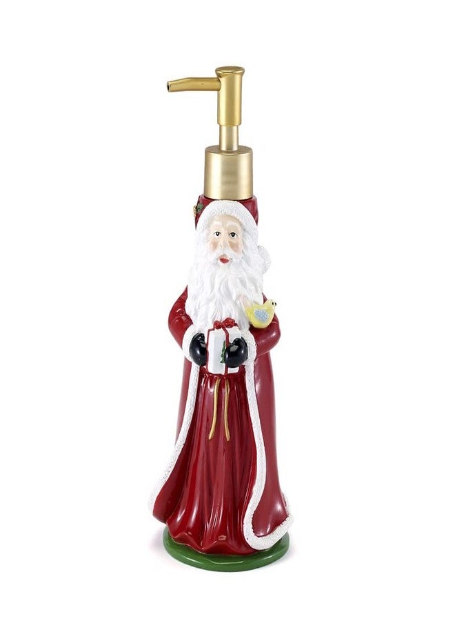Spode Christmas Tree Accessory Set, Resin Soap Dispenser & Toothbrush Holder, Festive Bathroom Decor, 2pc Bath Accessoriees, Multicolor - Image 2