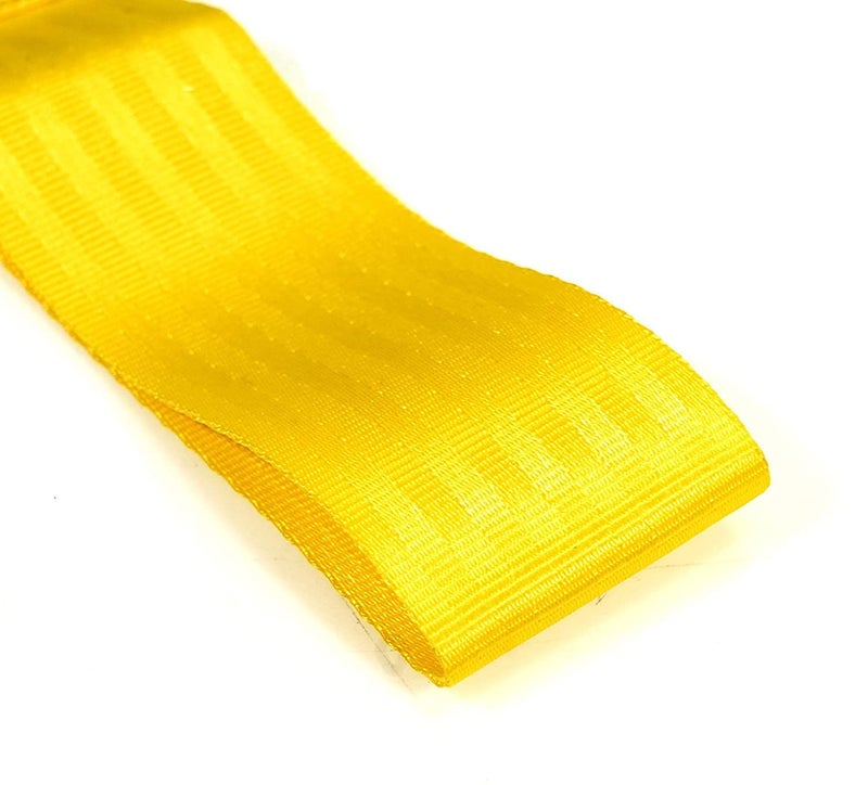 Bestrix Universal Fit High Strength Front Car Bumber Tow Hook Strap Belt (Yellow) - Image 3
