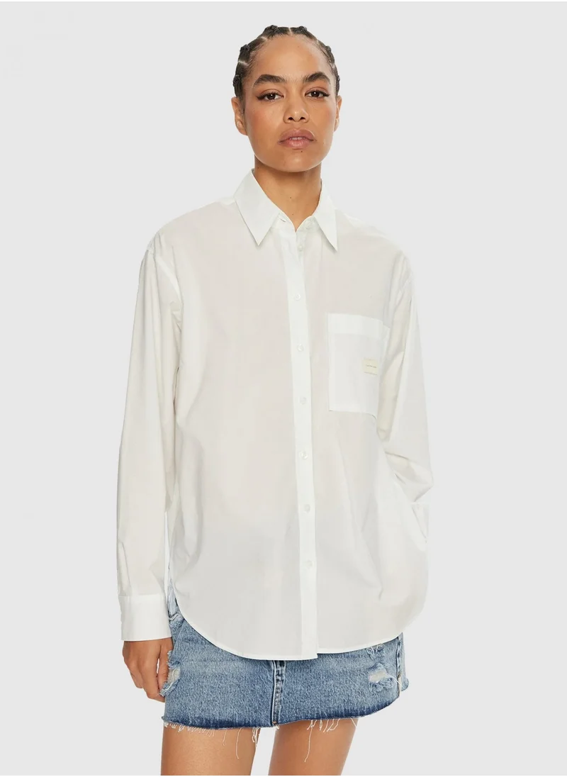 كالفن كلاين جينز WOVEN LABEL RELAXED SHIRT