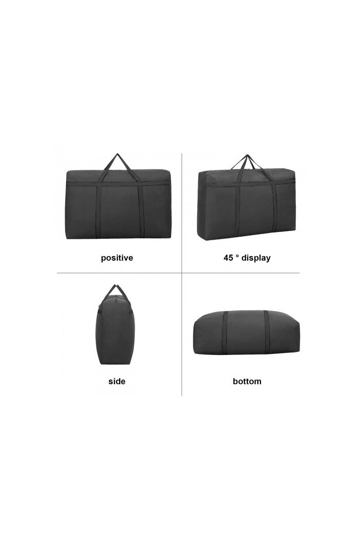 150L Extra Large Moving Storage Bag with Zippers and Handles, Waterproof Oxford Cloth Organizer for Clothes, Blankets, Travel, Relocation - Image 3