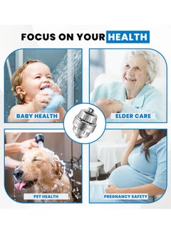 EnvoMart 15-Stage Shower Filter Single Cartridge with Anti Hair Fall Feature - Ideal for Hard Water, Chlorine, and Impurity Removal - Shower Head Filter with KDF and Calcium Sulphite Beans  - Image 5