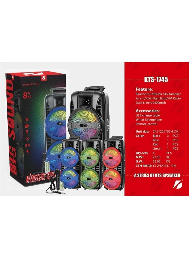 Brodu KTS-1745 8″inch Wireless speaker - Image 1