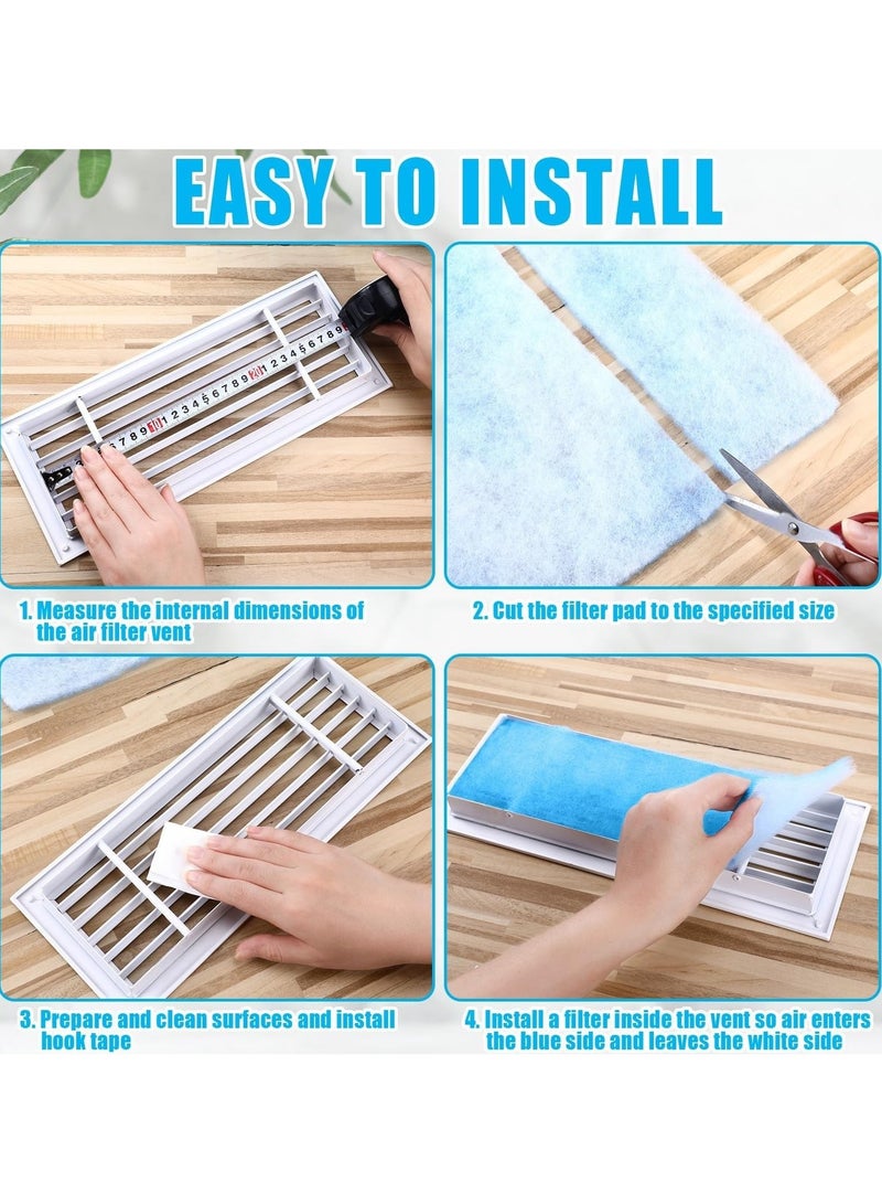 Reusable Air Filter Washable Replacement AC Filter Polyester Conditioning Ventilation System, Compatible with Most Air Conditioning Furnace HVAC Vents (12 Inches x 10 Ft)  - Image 3