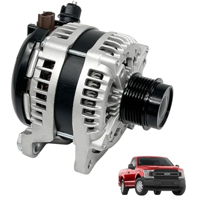 CHAOHAI 12V 225AMP Alternator Compatible With 2015-2020 Ford F-150 2.7L 3.3L 3.5L V6 Replace # 104210-6920 FL3Z-10300-FA FL3Z-10346-B FL3Z-10346-A - Image 1