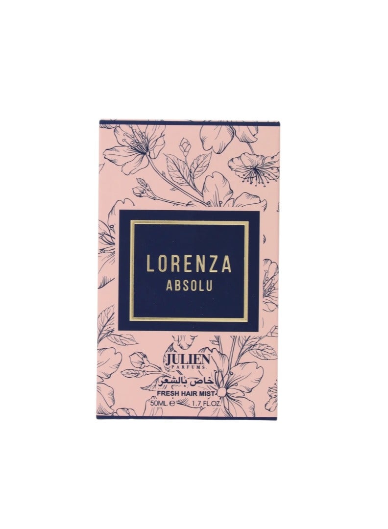 جولين برفيومز عطر شعر لورينزا ابسولو من جوليان بيرفيوم 50مل | عطر شعر منعش وفاخر للشعر - Image 3
