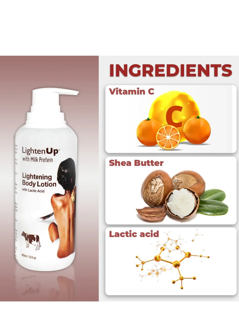 لايتين اب لوشن تفتيح ببروتين الحليب 400 مل - Image 2