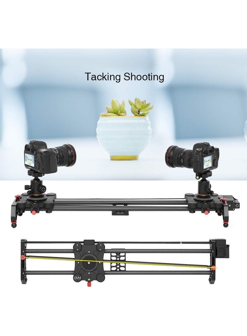 GVM GR-80QD Motorized Camera Slider 32" – Professional Carbon Fiber Track for DSLR, Mirrorless & Video Cameras, Smooth Timelapse & Pan Shots - Image 2