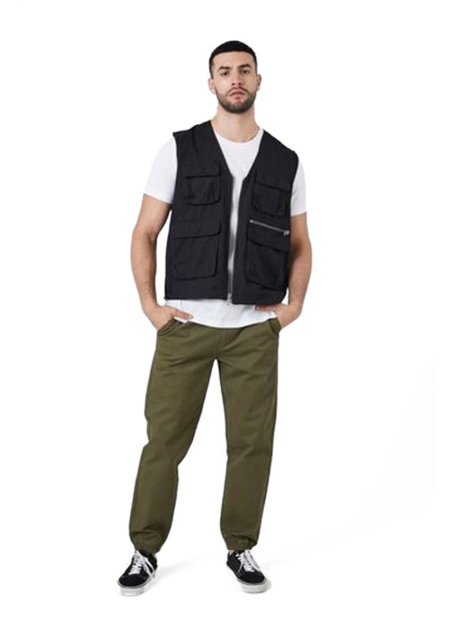 FOREVER 21 Twill Drawstring Joggers  - Image 1